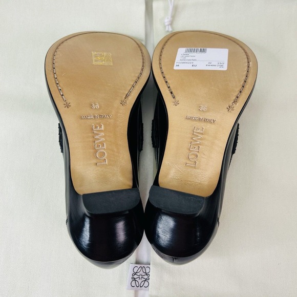 Loewe Black Patent Leather Loafers - Picture 10 of 14